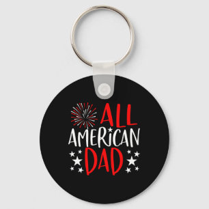 Mannen 4 juli familie matching shirts All Americ Sleutelhanger