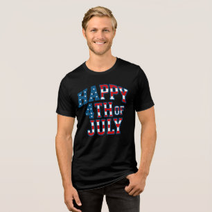 Mannen 4 juli Tri-Blend shirt
