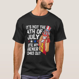 Mannen 4 juli warme dop vrouw komt uit volwassen H T-shirt