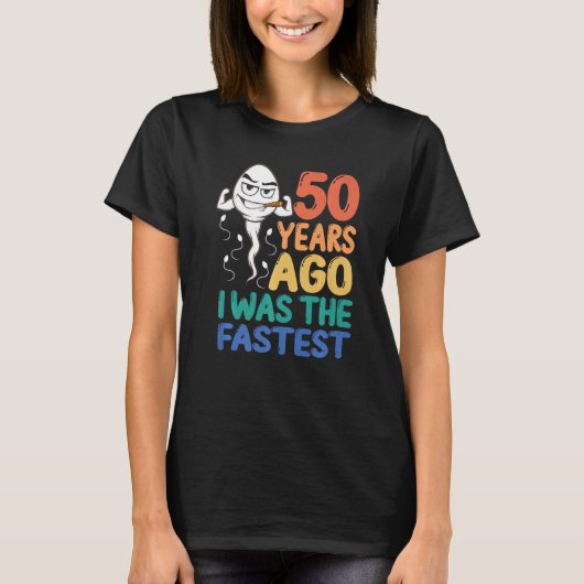 Mannen 50e verjaardag Gag Dress 50 jaar geleden wa T-shirt (Voorkant)