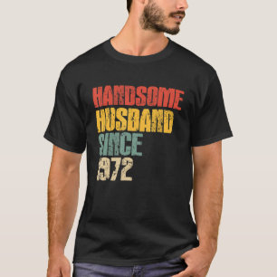 Mannen 51ste bruiloft Jubileum voor Him Handsome H T-shirt