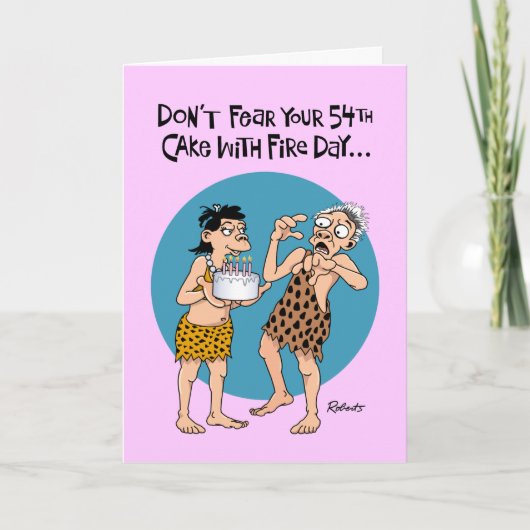 Mannen 54e verjaardag kaart (Voorkant)