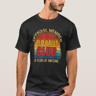Mannen 55e zestiende zondenclub 55 jaar oud t-shirt