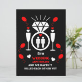 Mannen 5e Jubileum voor weddenschappen (Staand voorkant)