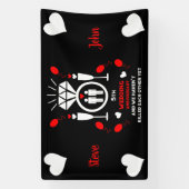 Mannen 5e Jubileum voor weddenschappen Spandoek (Verticaal)