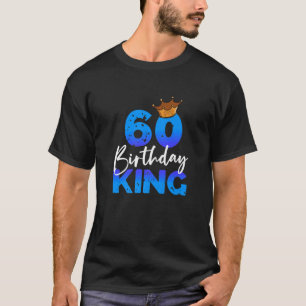 Mannen 60e verjaardag koning kroon cadeau voor haa t-shirt