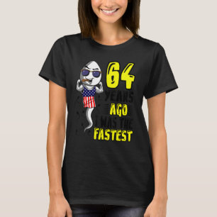 Mannen 64 jaar geleden was ik de snelste 64ste ver t-shirt