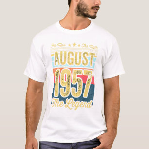 Mannen 64e verjaardag de Man de legende aug T-shirt