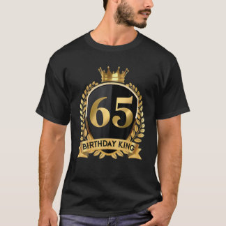 Mannen 65e verjaardag koning 65 jaar oud Geweldige T-shirt