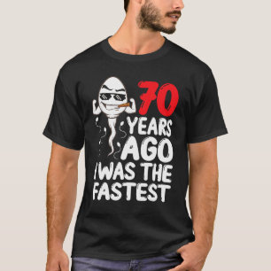 Mannen 70e verjaardag Gag dress 70 jaar geleden wa T-shirt