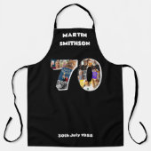 Mannen 70ste keukenkok 70 jaar schort (Voorkant)