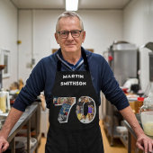 Mannen 70ste keukenkok 70 jaar schort