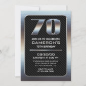 Mannen 70th Verjaardag Kaart (Voorkant)