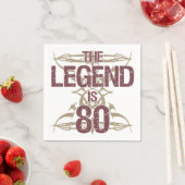 Mannen 80e verjaardag servet (Insitu)