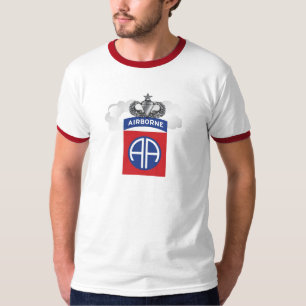 Mannen 82e vliegend Ringer T-shirt met vleugelvleu