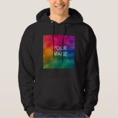 Mannen Aangepast Afbeelding toevoegen Sjabloon Log Hoodie (Voorkant)