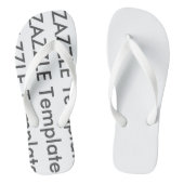 Mannen Aangepaste Teenslippers Blanco Sjabloon (Voetbed)