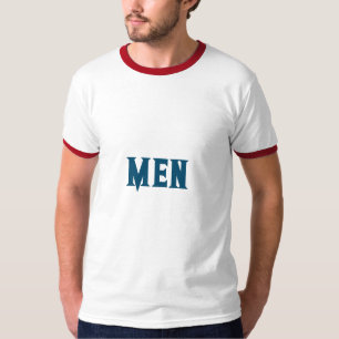 Mannen Aangepaste tekst Ocean Blue Kleur Mannen Ba T-shirt