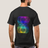 Mannen Abstract Oneindig Shirt (Achterkant)