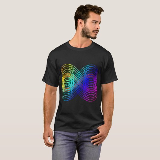 Mannen Abstract Oneindig Shirt (Voorkant volledig)