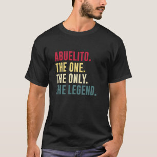 Mannen Abuelito Een Enige Legende Grappige Opa Vad T-shirt