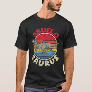 Mannen Abuelo Saurus i Velociraptor i Family Match T-shirt