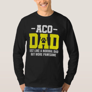 Mannen Aco Papa Vaderdag Dog Catcher Animal Contr T-shirt