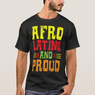 Mannen Afro Latino en Proud Black History Maand AF T-shirt