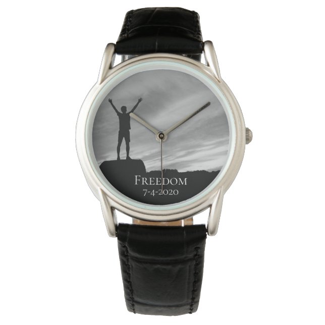 mannen Afstuderen *~* Vrijheidsprijs Horloge (Voorkant)