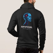 "Mannen AI Logo Hoodie" Hoodie (Achterkant)
