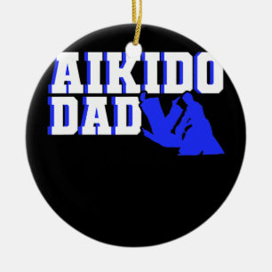 Mannen Aikido Dad Fighter Martiter Arts Fighter Keramisch Ornament