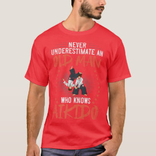 Mannen Aikido Martial Arts Vechter Beginner Traini T-shirt