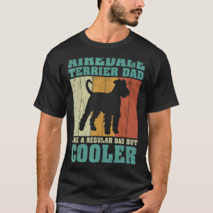 Mannen  Airedale Terrier Pa als een gewone D T-shirt