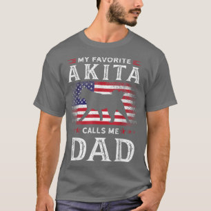 Mannen Akita-liefhebber van hondenhonden vader ons T-shirt