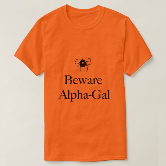 Mannen Alpha-Gal T-Shirt (Design voorkant)