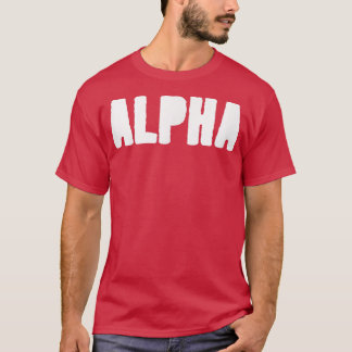 Mannen ALPHA Gym Fitness Workout Bodybuilding Moti T-shirt