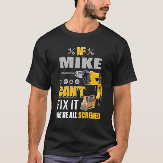 Mannen als Mike Man 1 kan herstellen T-shirt (Voorkant)