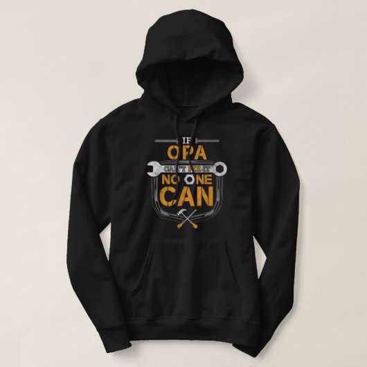 Mannen als Opa het niet kan oplossen Hoodie (Design voorkant)