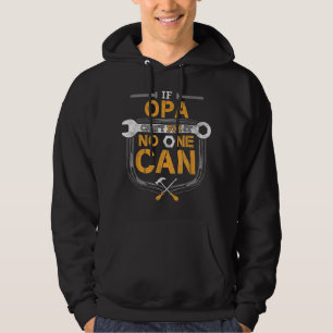 Mannen als Opa het niet kan oplossen Hoodie