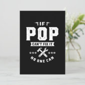 Mannen als Pop het verhelpt, kan niemand vaders D Bedankkaart (Staand voorkant)