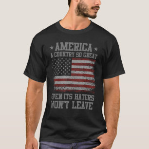 Mannen-Amerika een land zo groot zelfs zijn haters T-shirt