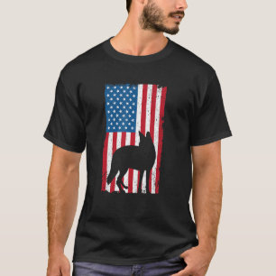 Mannen-Amerikaans kader voor Coyote-overvulling en T-shirt