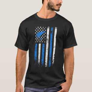 Mannen Amerikaans Vliegvissen Vissen Jacht Angler T-shirt