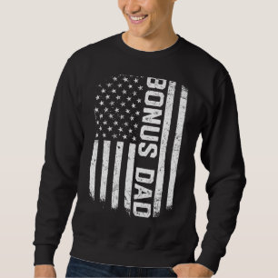 Mannen Amerikaanse Amerikaanse vlag Stepdad Bonus Trui