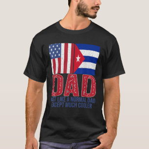 Mannen Amerikaanse Cubaanse vlag Dad Design voor T-shirt