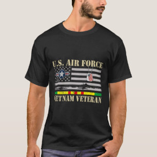 Mannen Amerikaanse luchtmacht Vietnam Veteraan T-shirt