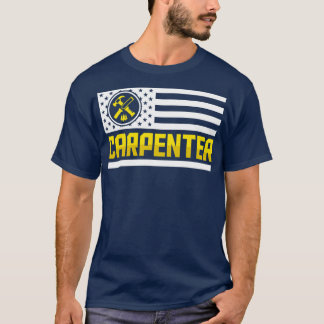 Mannen Amerikaanse vlag Amerikaanse Pride Wood Wor T-shirt