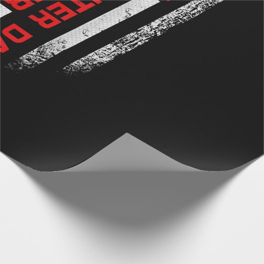 Mannen Amerikaanse vlag Beste brandweerman Cadeaupapier (Hoek)