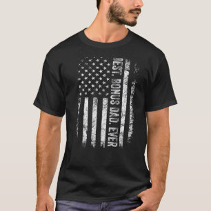 Mannen Amerikaanse Vlag Bonus Papa Beste Bonus Pap T-shirt