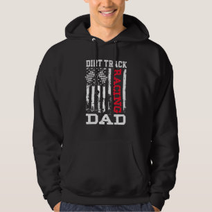 Mannen Amerikaanse vlag Dirt Track Racing Pap Race Hoodie